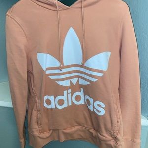 Peach adidas hoodie